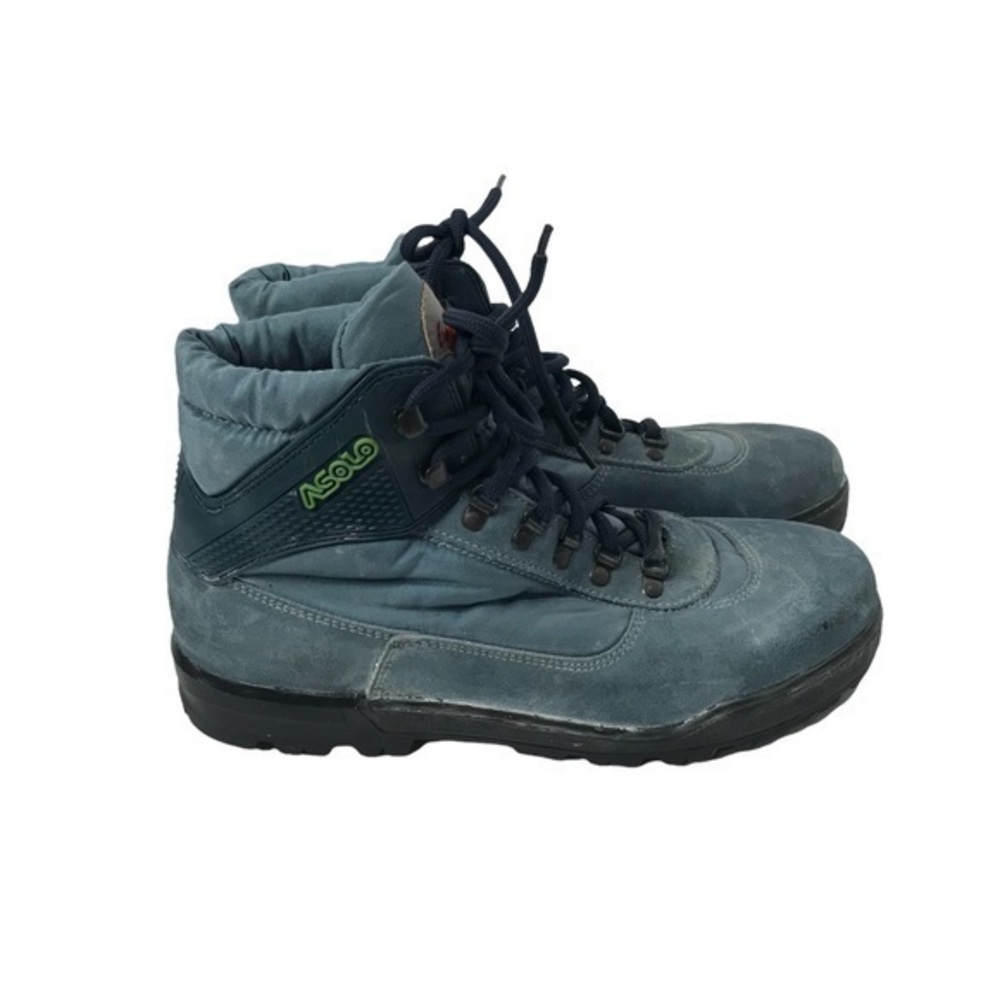 Asolo Gore Tex Hiking Boots Mens size 8.5 MM
Blue teal , vibram soles